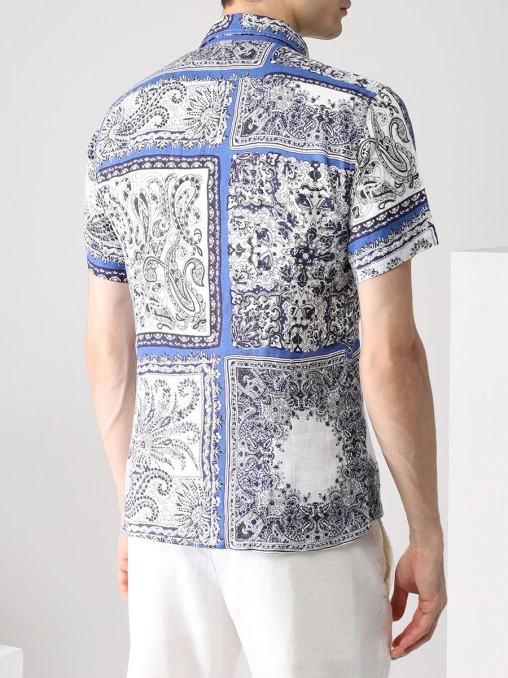 Рубашка Regular Fit льняная ETRO