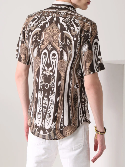 Рубашка льняная Slim Fit ETRO