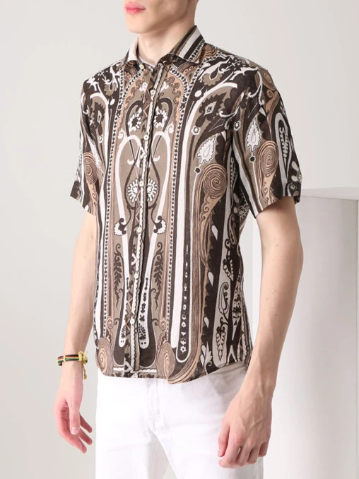 Рубашка льняная Slim Fit ETRO