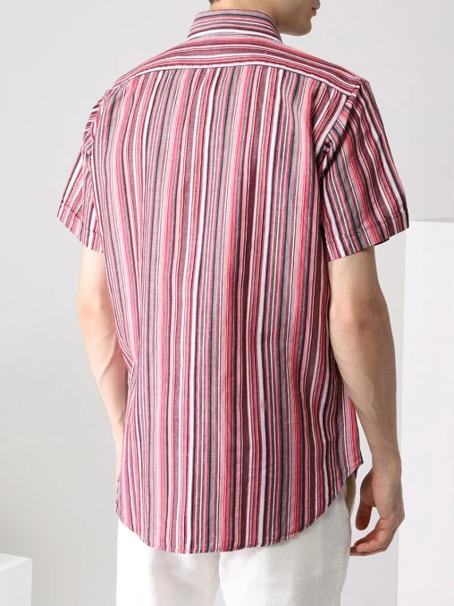 Рубашка Slim Fit из хлопка и льна ETRO