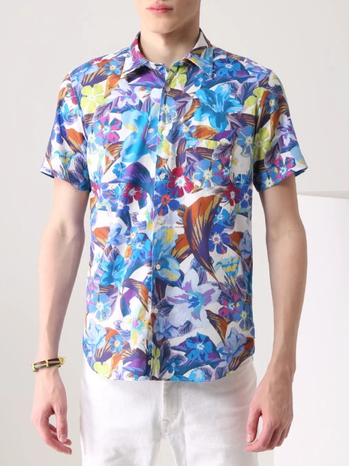 Рубашка Slim Fit хлопковая ETRO