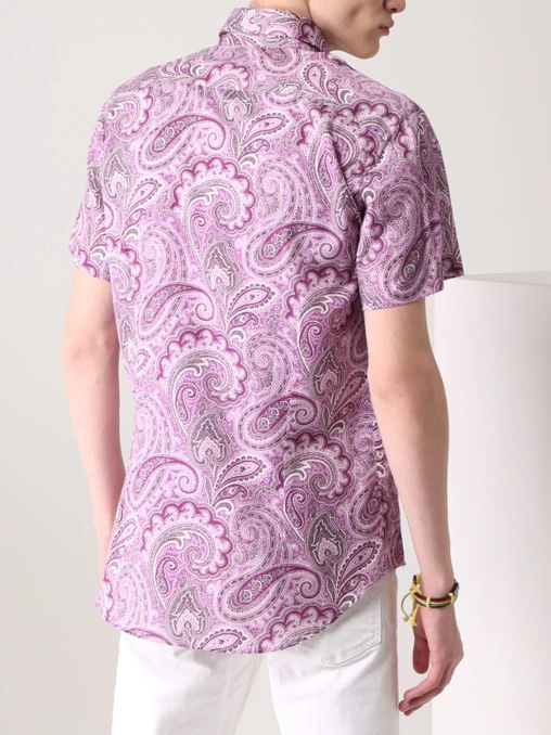 Рубашка хлопковая Slim Fit ETRO