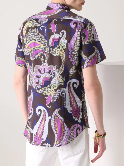 Рубашка хлопковая Slim Fit ETRO