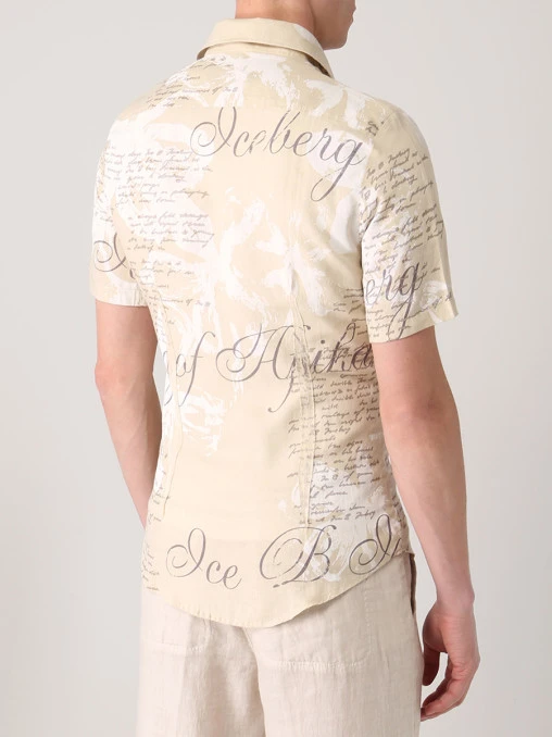 Рубашка Slim Fit льняная ICEBERG