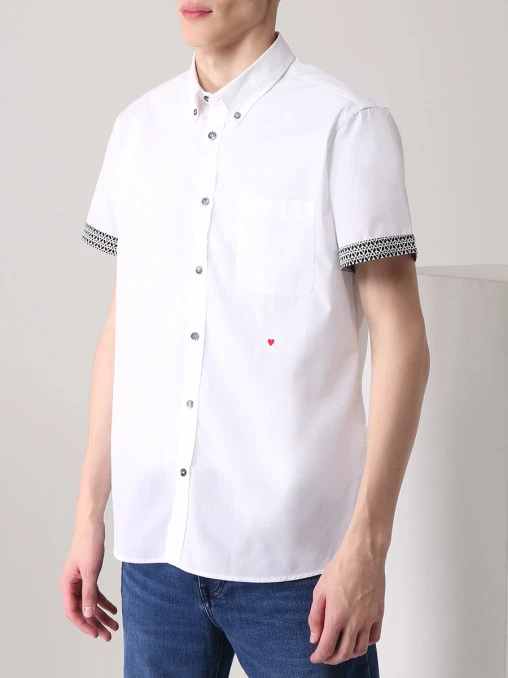 Рубашка Slim Fit хлопковая MOSCHINO
