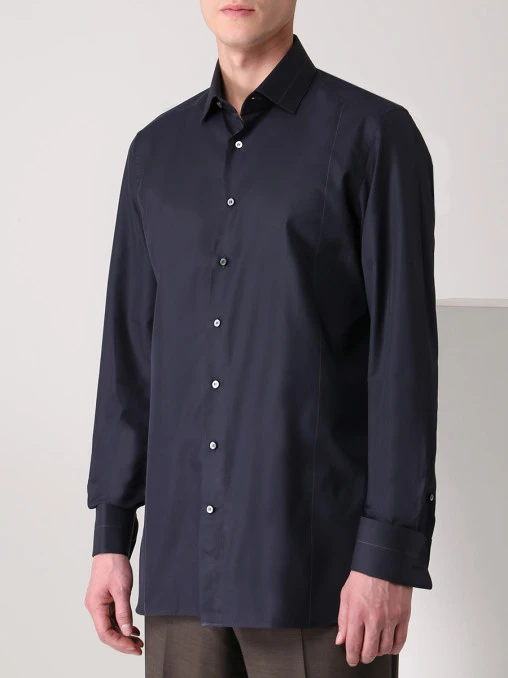 Рубашка Slim Fit хлопковая ZILLI
