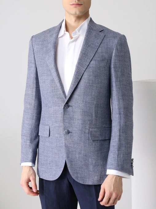 Пиджак из шерсти и льна CORNELIANI