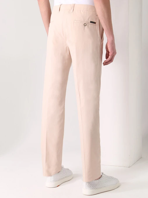 Брюки из хлопка и шелка CORNELIANI