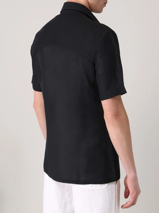 Рубашка Regular Fit льняная VERSACE