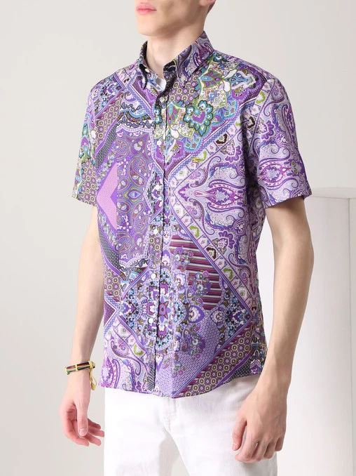 Рубашка Slim Fit хлопковая ETRO