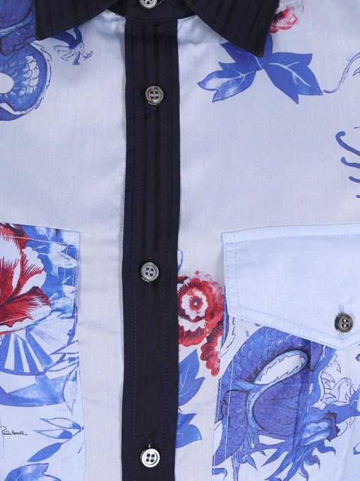 Рубашка Slim fit хлопковая ROBERTO CAVALLI