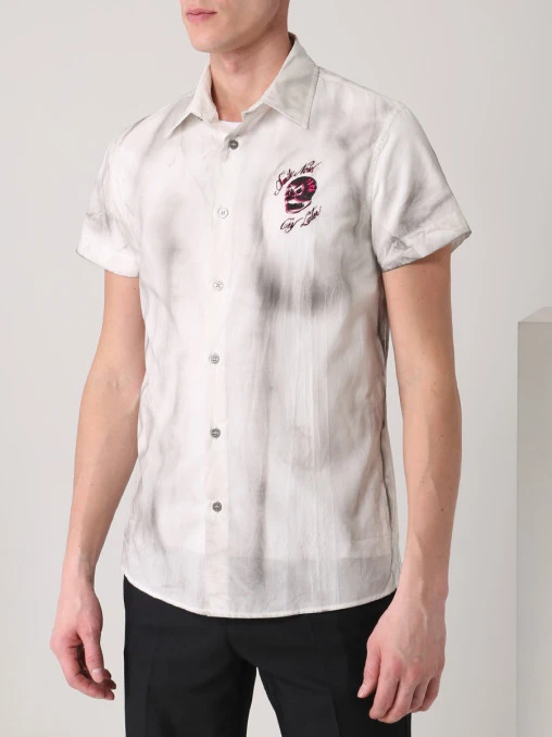 Рубашка Slim Fit хлопковая JOHN RICHMOND