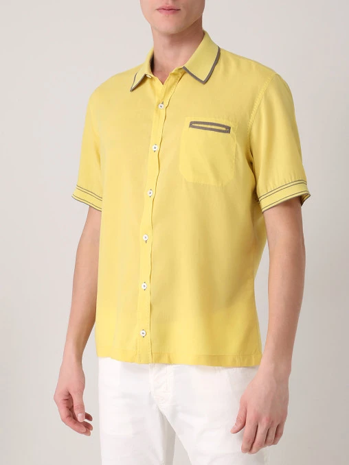 Рубашка Slim fit хлопковая CORTIGIANI