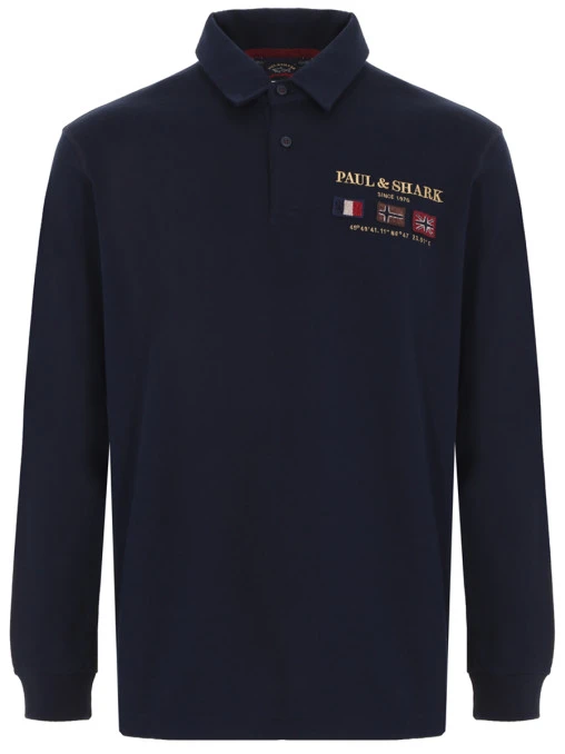 Поло хлопковое PAUL & SHARK