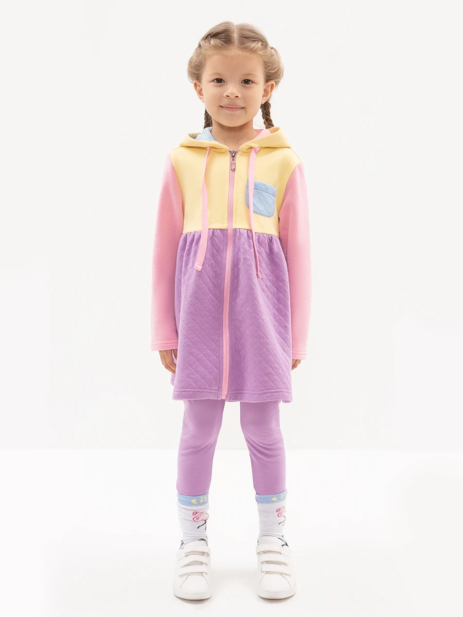 Платье-худи хлопковое