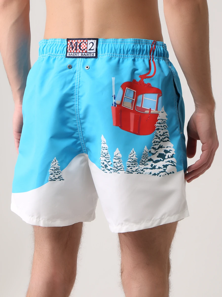 Шорты плавательные с принтом