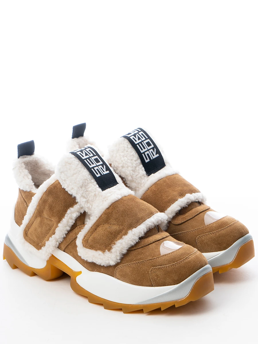 Кроссовки замшевые на меху