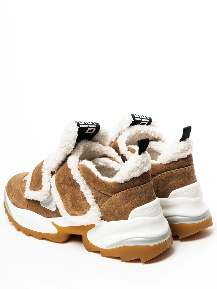 Кроссовки замшевые на меху