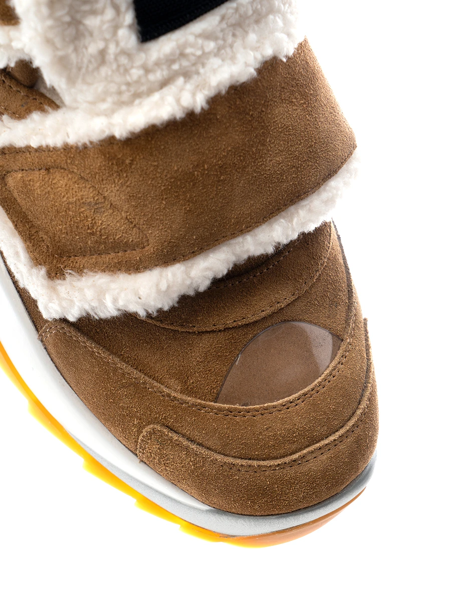 Кроссовки замшевые на меху