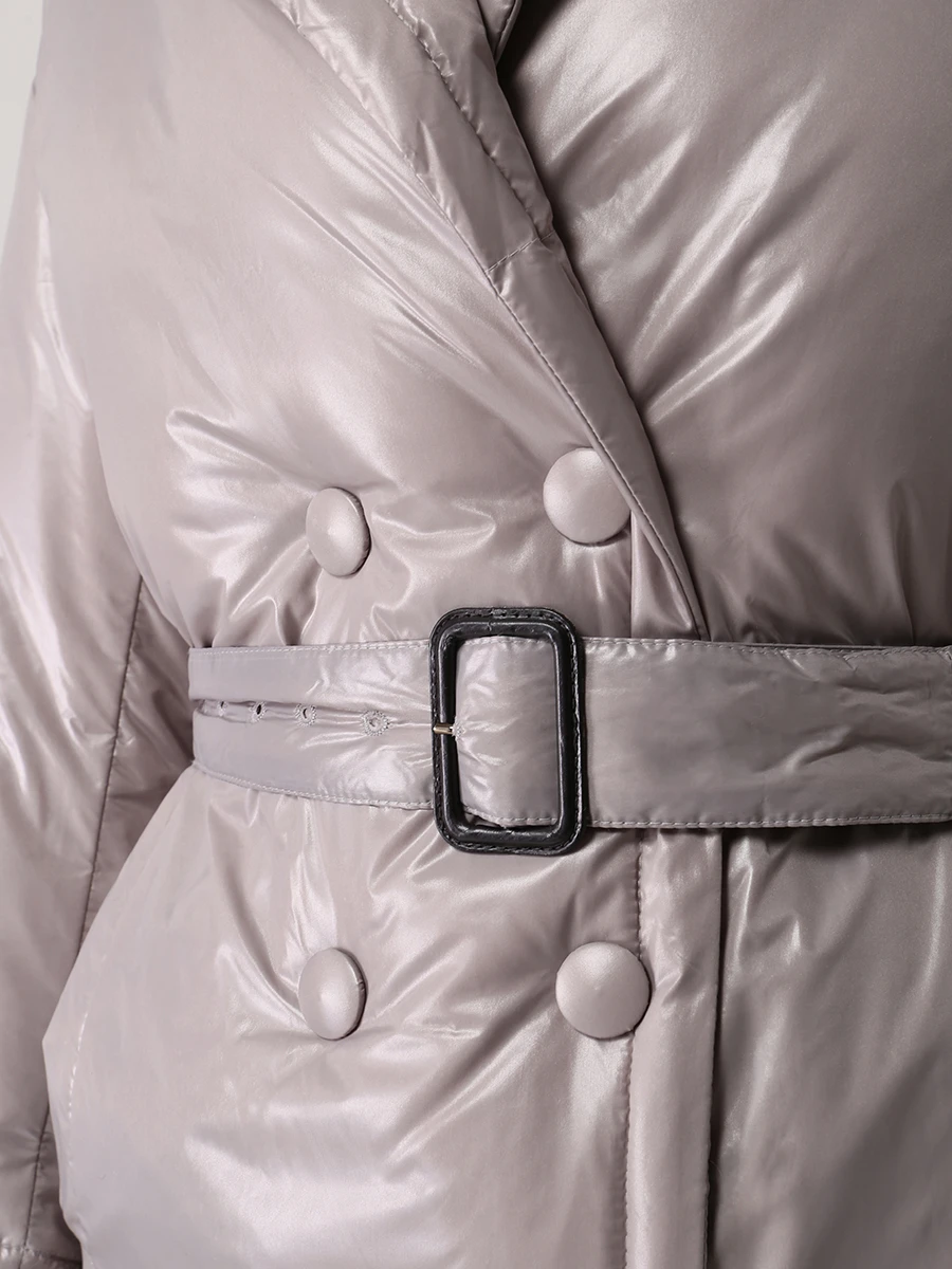 Пуховик двубортный