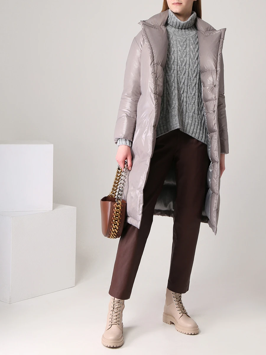 Пуховик двубортный