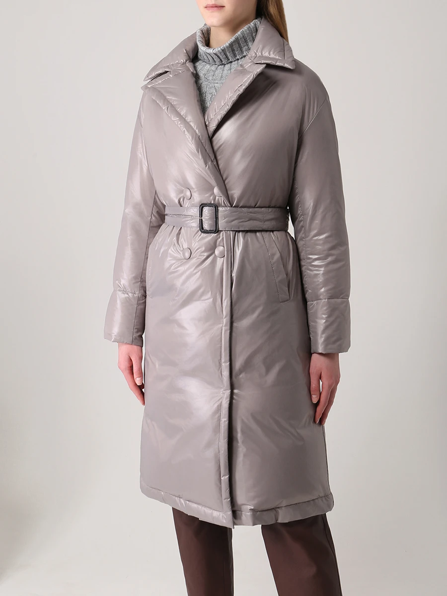 Пуховик двубортный