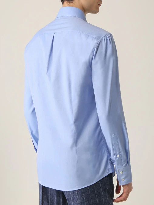 Рубашка Slim Fit хлопковая BRUNELLO CUCINELLI
