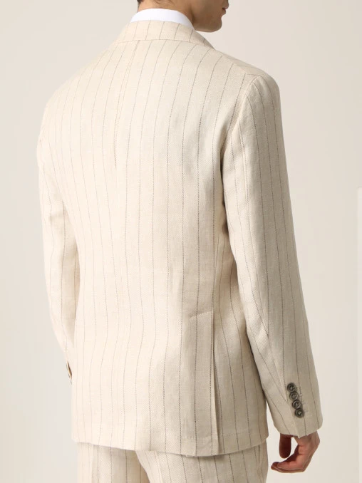 Костюм изо льна и шерсти BRUNELLO CUCINELLI
