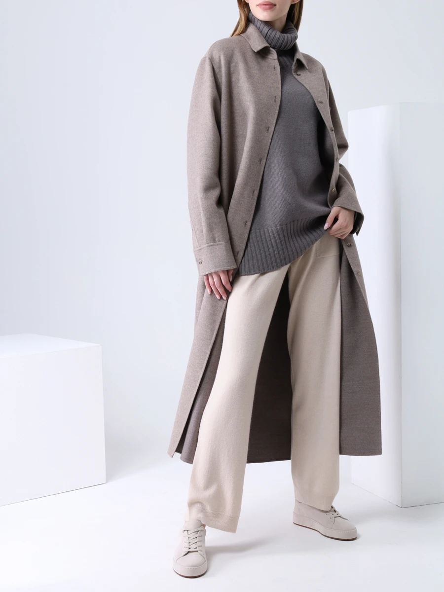 Пальто шерстяное