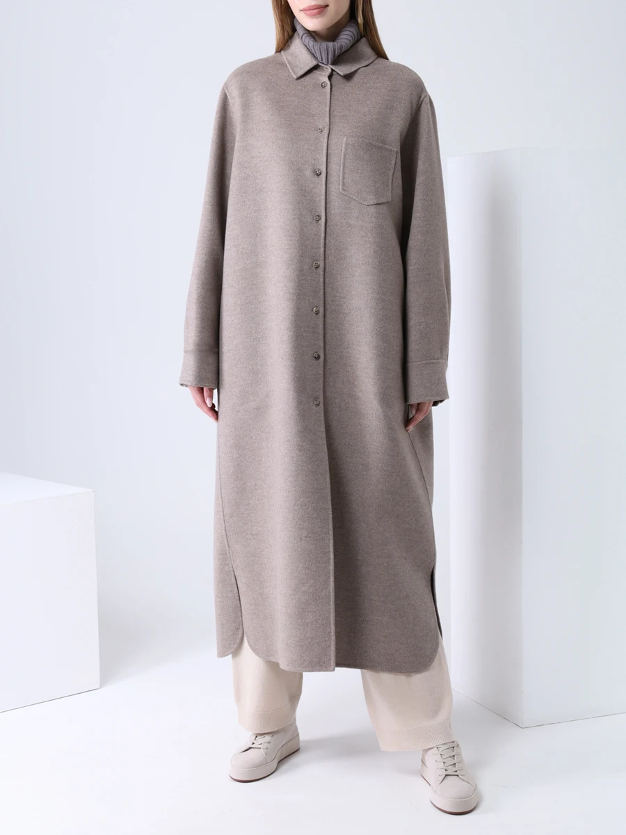 Пальто шерстяное