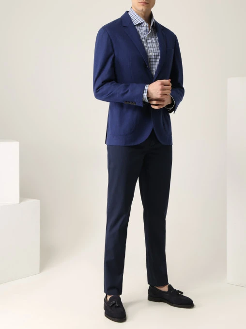 Джинсы Slim Fit хлопковые BRUNELLO CUCINELLI