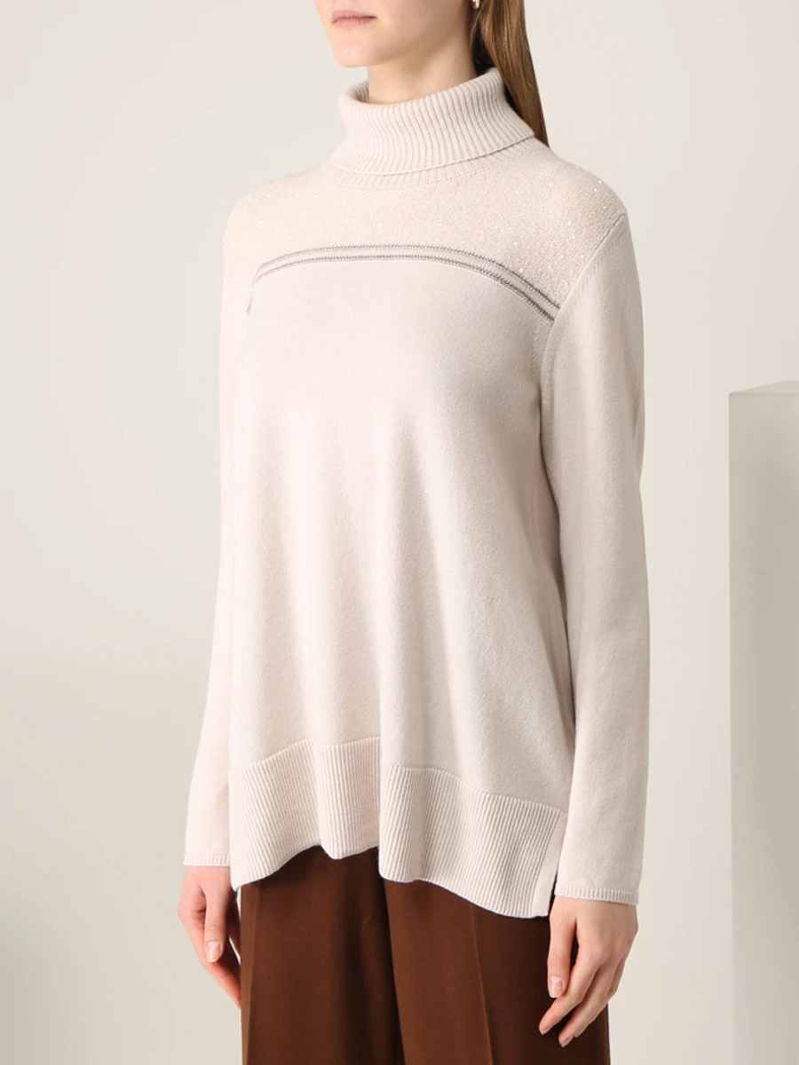 Свитер шерстяной с пайетками