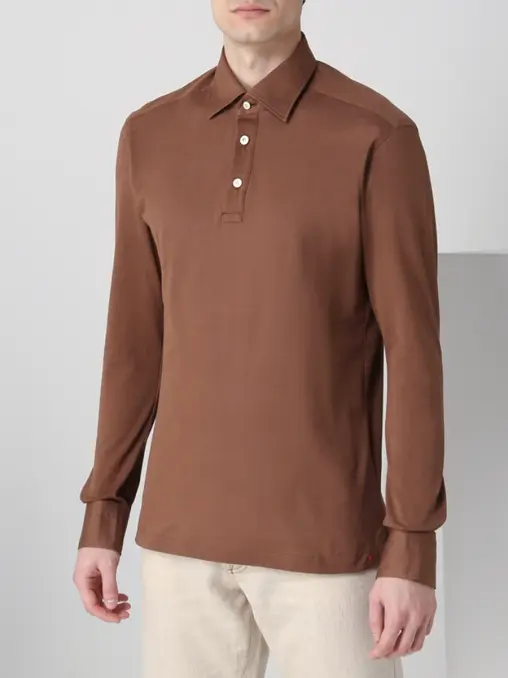 Поло хлопковое KITON