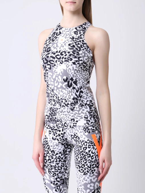 Топ спортивный с принтом STELLA MCCARTNEY SPORT
