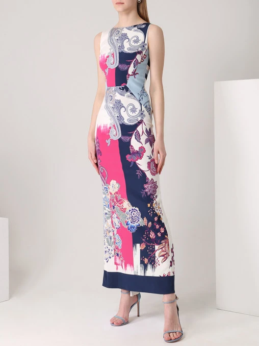 Платье из вискозы с принтом ETRO