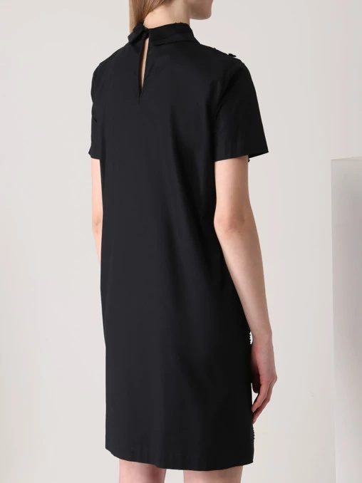 Платье хлопковое с кружевом ROCHAS