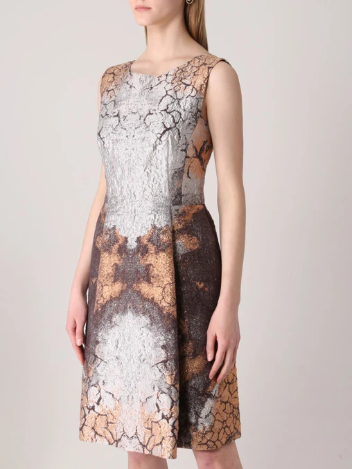 Платье с принтом ALBERTA FERRETTI