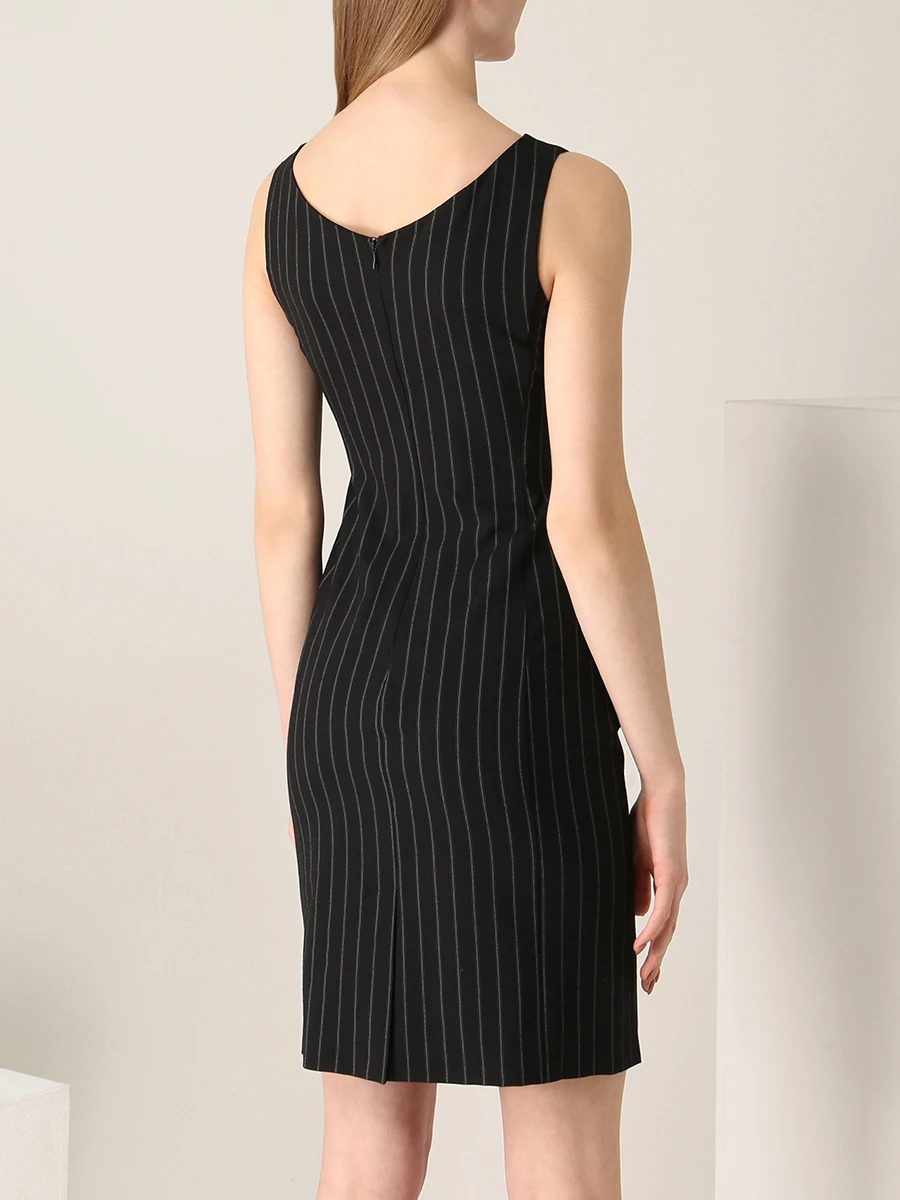 Платье в полоску от ARMANI COLLEZIONI за 39 760 рублей со скидкой 30%(цвет: черный, артикул: 55/162/999) - купить в интернет-магазине VipAvenue