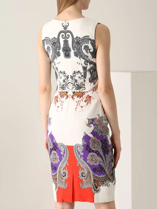 Платье из вискозы с принтом ETRO