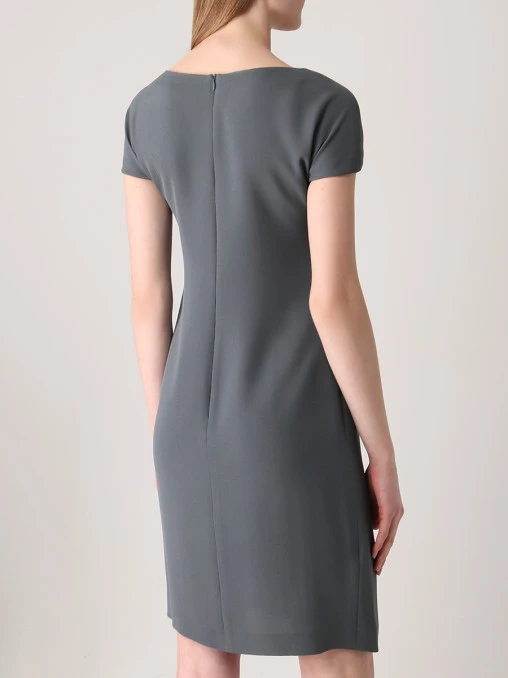 Платье шелковое с драпировкой BRIONI