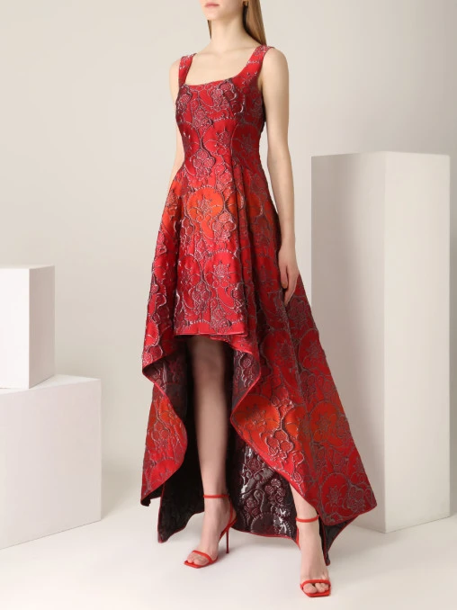 Платье с декором ALBERTA FERRETTI