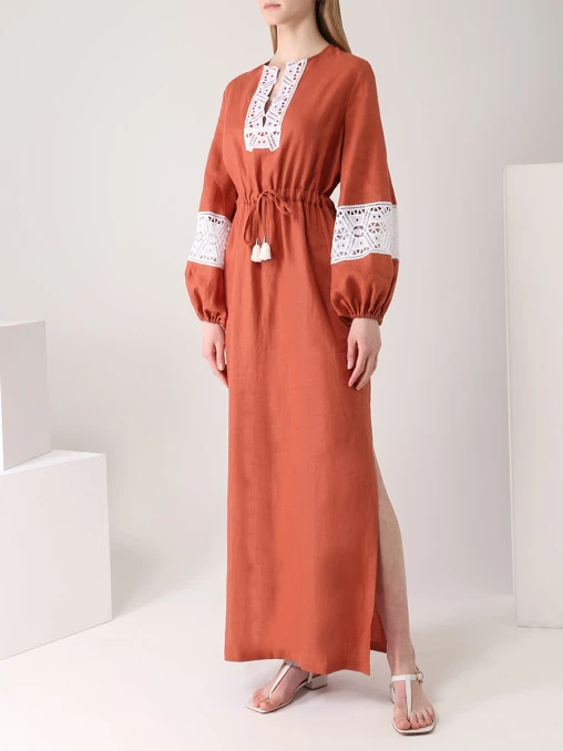 Платье льняное HOLY CAFTAN