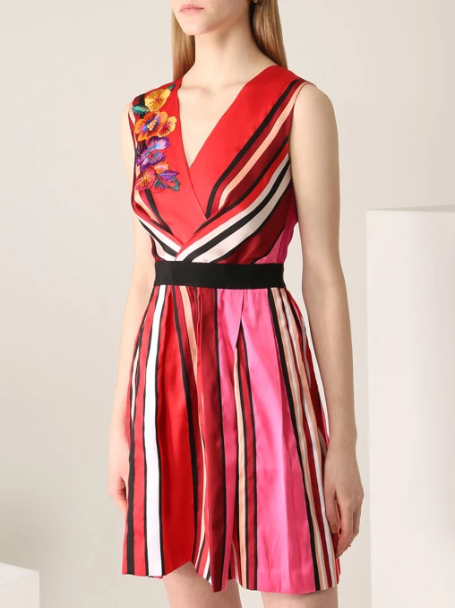 Платье в полоску ALBERTA FERRETTI