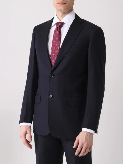 Костюм шерстяной в полоску BRIONI