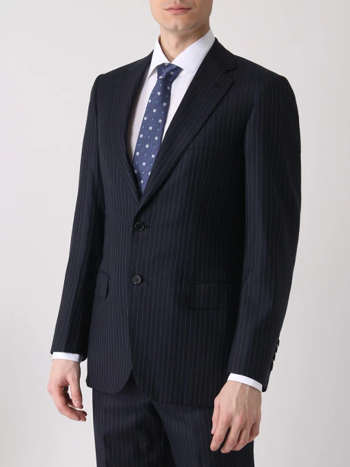 Костюм шерстяной в полоску BRIONI