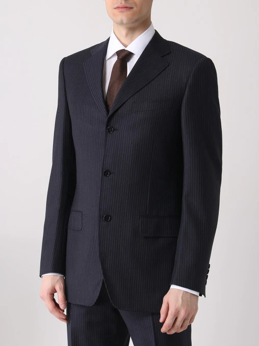 Костюм шерстяной в полоску CANALI