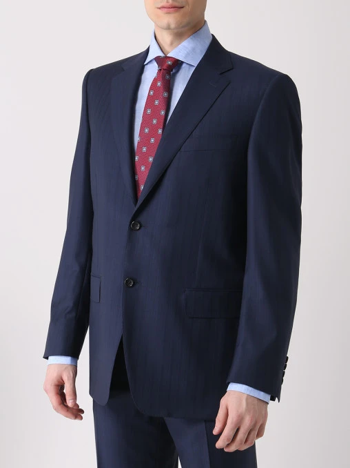 Костюм шерстяной в полоску CANALI