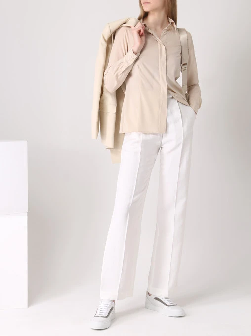 Блуза шелковая TOMBOLINI