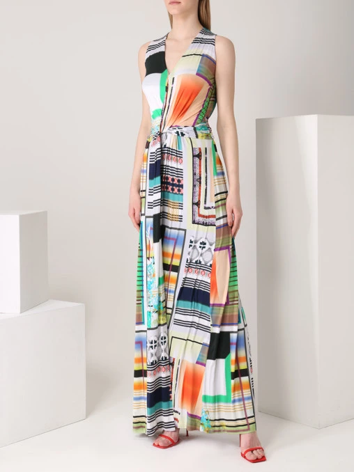 Платье из вискозы с принтом ETRO