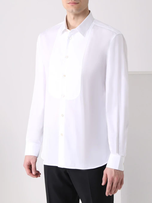 Рубашка Slim Fit хлопковая SAINT LAURENT